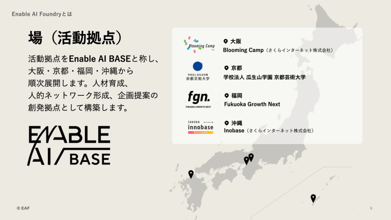 Enable AI BASE 活動拠点